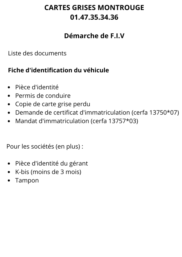 Démarche de F.I.V