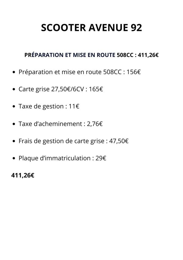 Préparation et mise en route 508CC